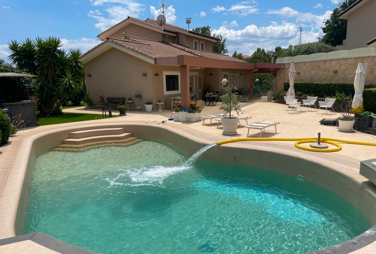 piscina riempimento